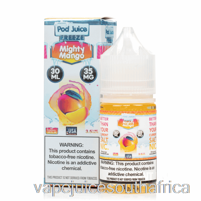 Vape Juice South Africa Freeze Mighty Mango - Pod Juice - 30Ml 55Mg